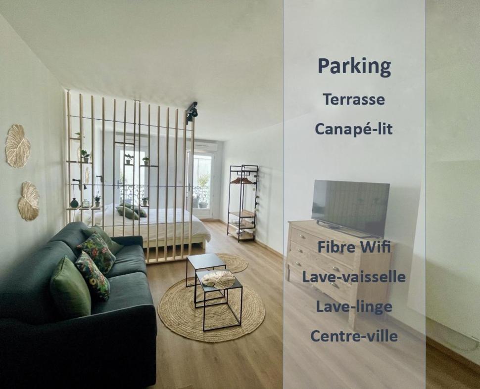 Alp Chartres - Grand Studio Avec Terrasse Et Parking Zewnętrze zdjęcie